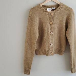 Vintage mohair button up sweater M/L